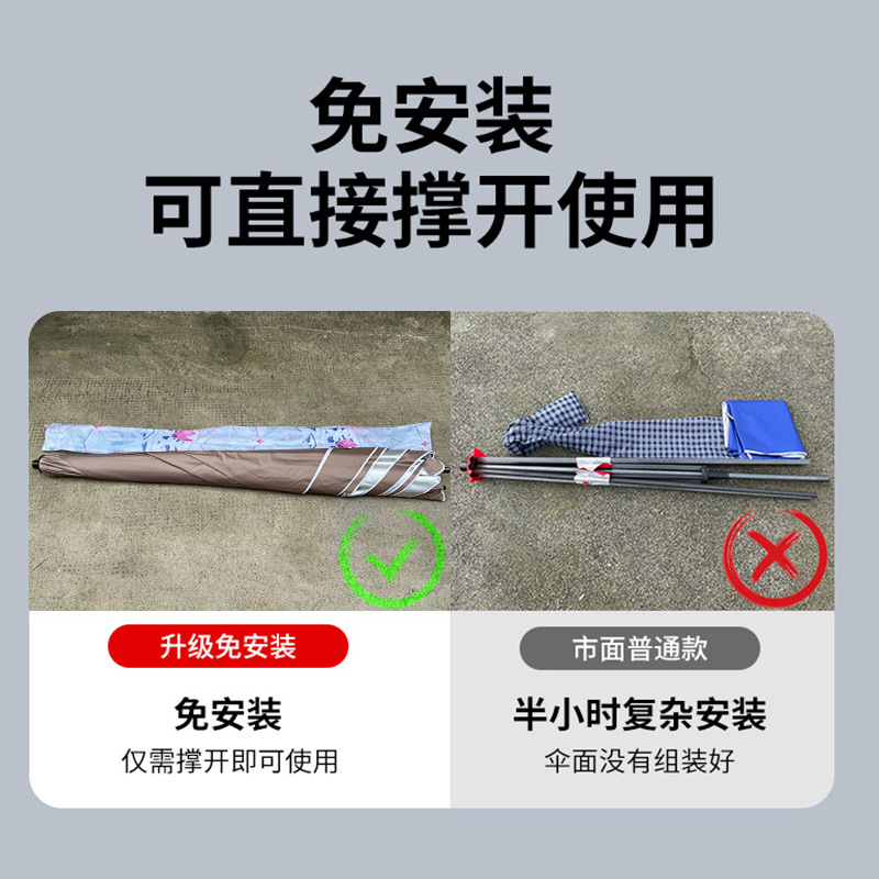 Outdoor Parasol for Stalls, Large Courtyard Umbrella, Thickened Commercial Umbrella, Large Square Umbrella, Canopy Umbrella