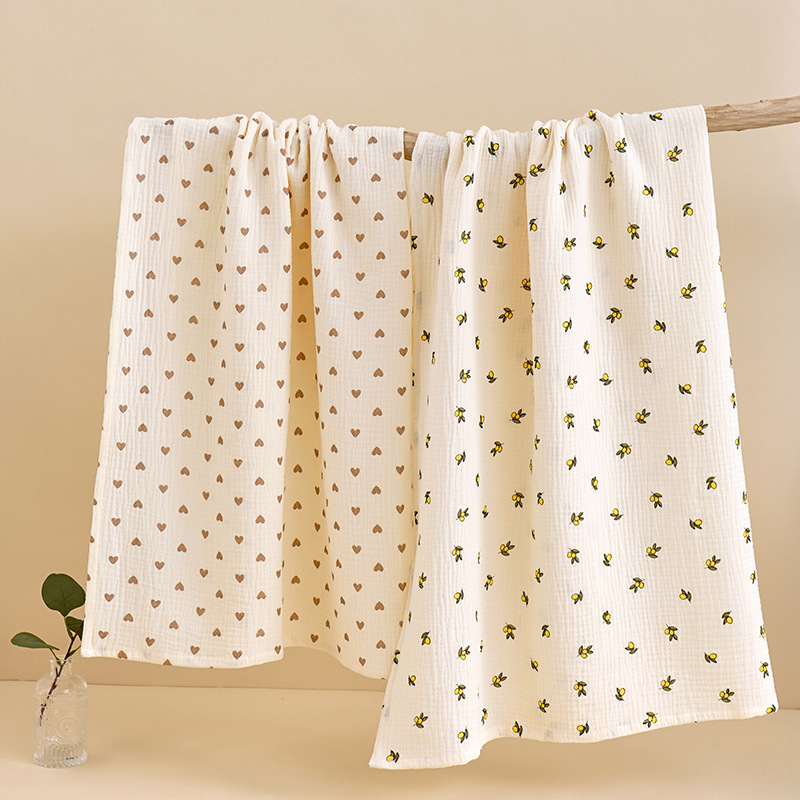 Ins Korean-style delivery room bag for newborn baby gauze bath towel for newborn baby absorbent summer double-layer thin towel