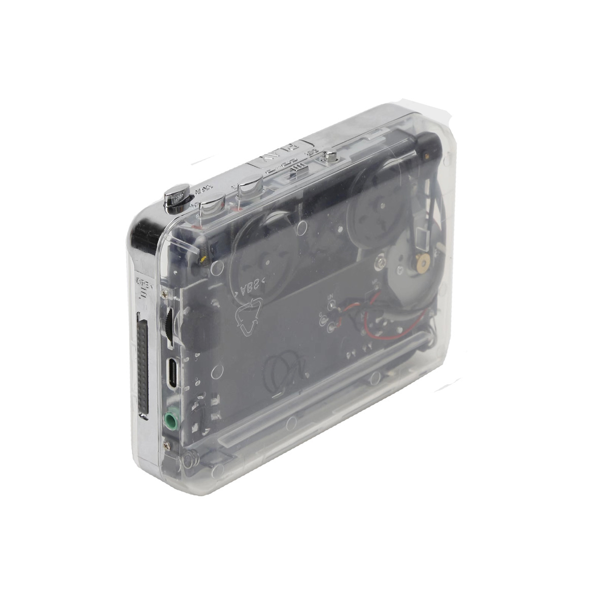 Classic Transparent Shell Tape to Mp3 Cassette to Mp3 USB Tape Machine Walkman