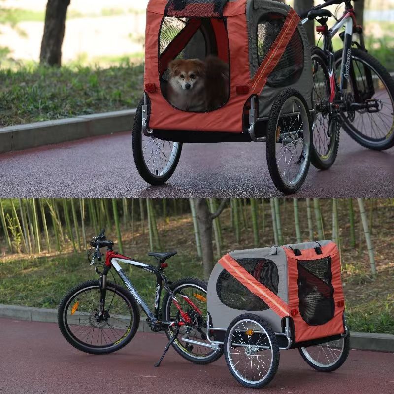 G7X Large Pet Bicycle Trailer Cat Dog Stroller Folding Outdoor Cycling Travel Trailer