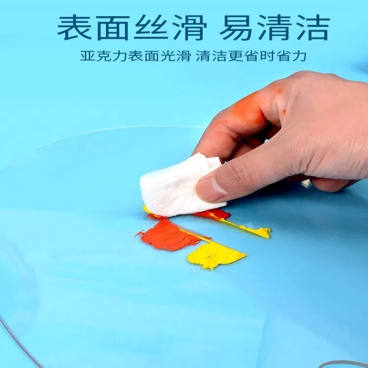 Acrylic Transparent Palette Acrylic Paint Gouache Watercolor Painting Manicure Tools Large and Small Oval Palette