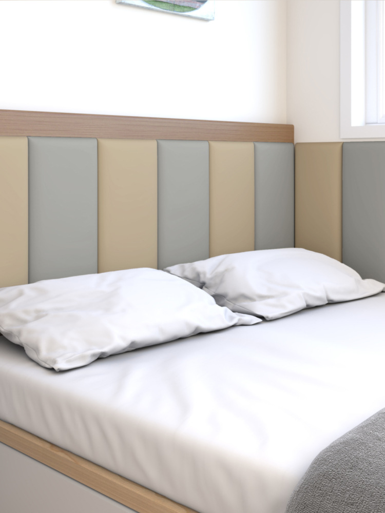 Anti-Collision Wall Sticker Soft Package Self-Adhesive Bedside Tatami Soft Package Wall Surround Kidsren's 3D Stereo Wall Sticker Backrest Environmentally Friendly
