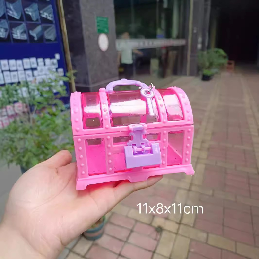 Factory Direct Sales Transparent Artificial Girl Heart Storage Treasure Box Pink DIY Jewelry Box Jewelry Packaging Box Wholesale
