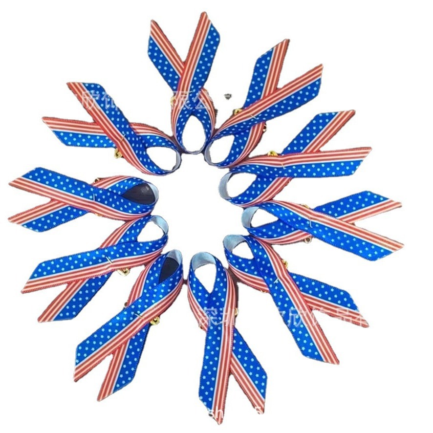 Factory Direct Sales Charity Knot Heart Ribbon Peace Knot Cross Bow Brooch 100 Colors