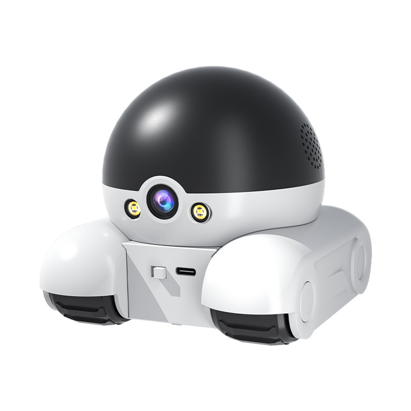 [in Stock] Qianhao Iot Wifi Camera Dual-Screen Monitoring for Car and Home, 360-Degree High-Definition Pet Entertainment