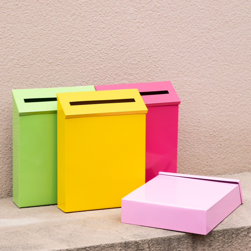 Креативный настенный почтовый ящик без замка, декоративный из жести