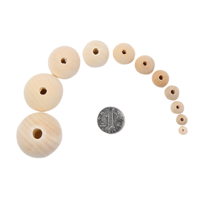 in stock factory direct log color lotus wood beads perforated DIY jewelry accessories handmade beaded accessories loose beads Jane