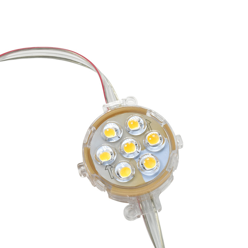 Led Marquee Door Billboard 24V Full Color 5cm Pixel Lamp Outdoor Waterproof Sign Warm Light Light Light Source