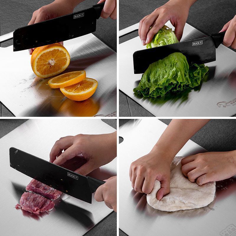 316 Stainless Steel Cutting Board Thickeneded Moisture-proof Cutting Board Extra Large Mildew-proof Chopping Board Home Kitchen Large Chopping Board Panel