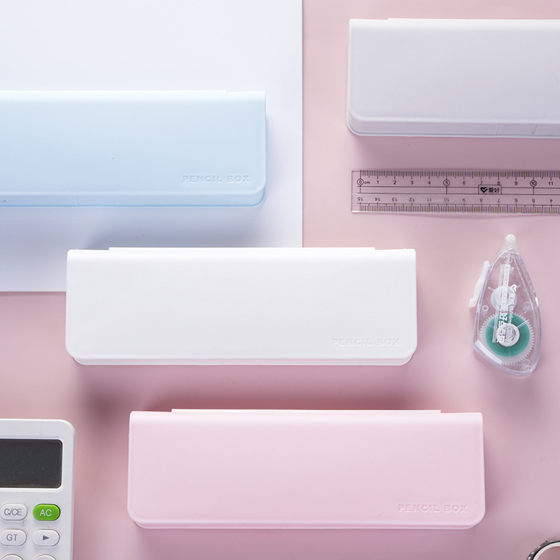 Elementary School student stationery box portable pencil case Boys and Girls Primary and secondary school student stationery storage bag pencil case printed logo