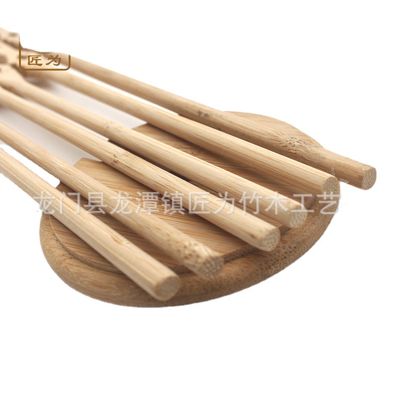 In stock Chinese style wooden fan handle hollow fan stick DIY bamboo rod 6mm round fan handle long handle shaped fan rack