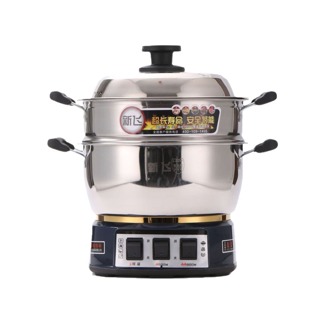 Xinfei electric frying pan multi-layer electric steamer stainless steel electric cooker multi-stage Xinfei electric frying pan thickened electric cooker