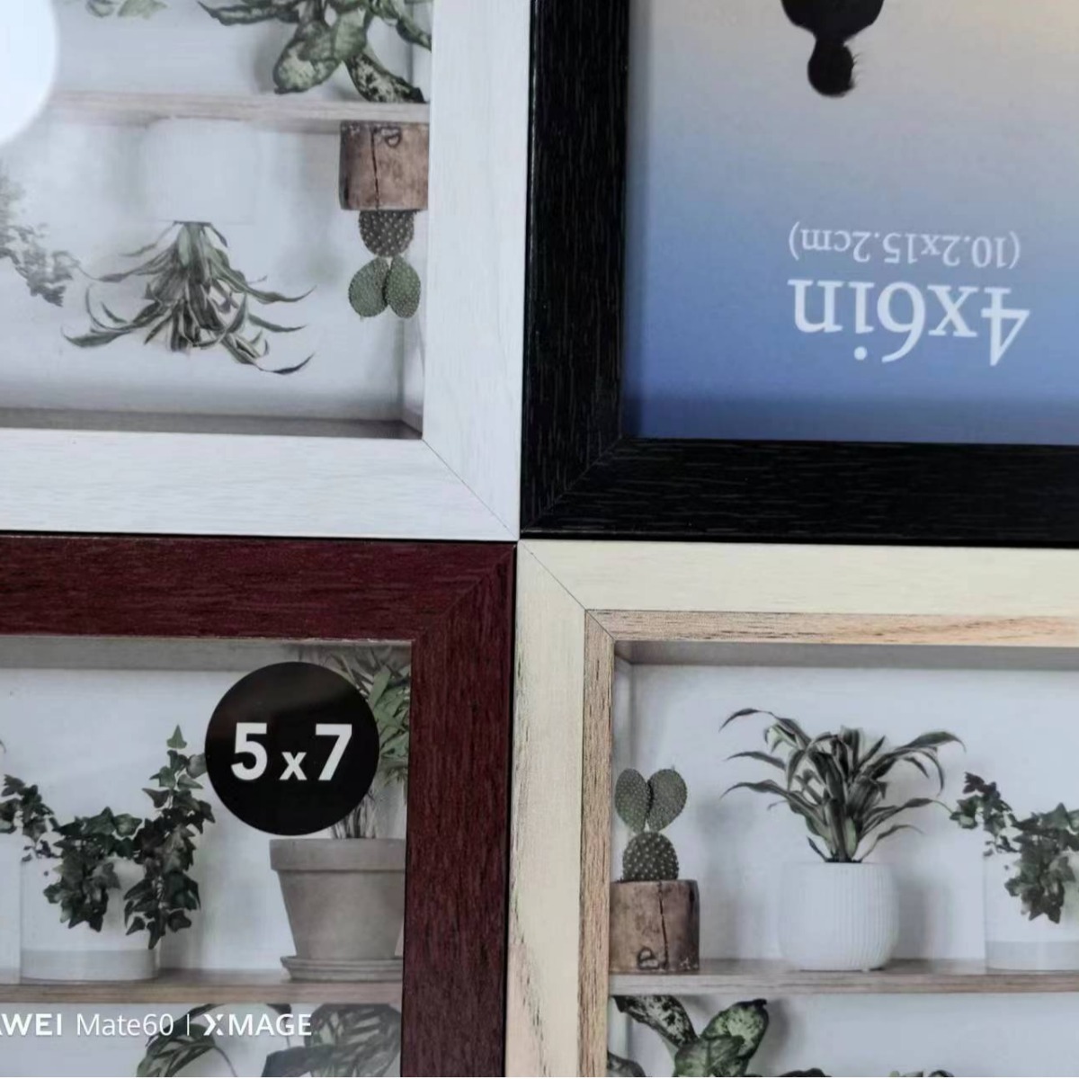 Photo Frame Creative Display Wholesale 5-Inch 67810A4 Wooden Picture Frame Mirror Frame Simple and Stylish Photo Studio Wall