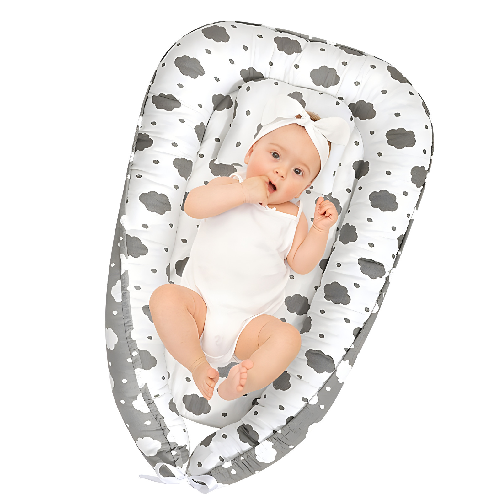 Съемная и washable портативная кровать для детей, бионическая, подушка, путешествующий гнездо, складная