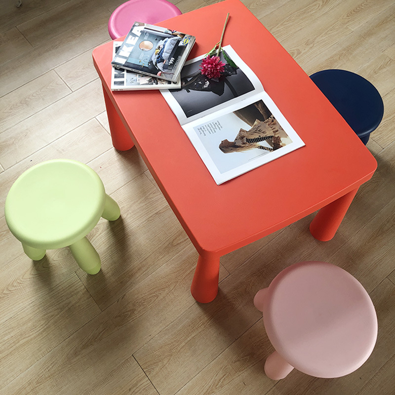 Kindergarten Children's Learning Stool Cooked Glue Plastic Low Stool Household Small Bench Bathroom Coffee Table Shoe Changing Stool Small Round Stool