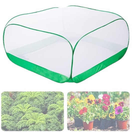 Plant Cover Anti-Mosquito, Insect-Proof, Dust-Proof and Animal-Proof Vegetable and Flower Cultivation Basket. Foldable and Easy to Store Cross-Border