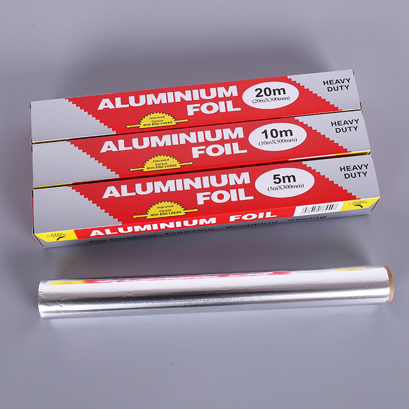 Factory Direct disposable high temperature resistant tin paper roll oven paper thickened aluminum foil paper grilled fish baking tin foil wholesale