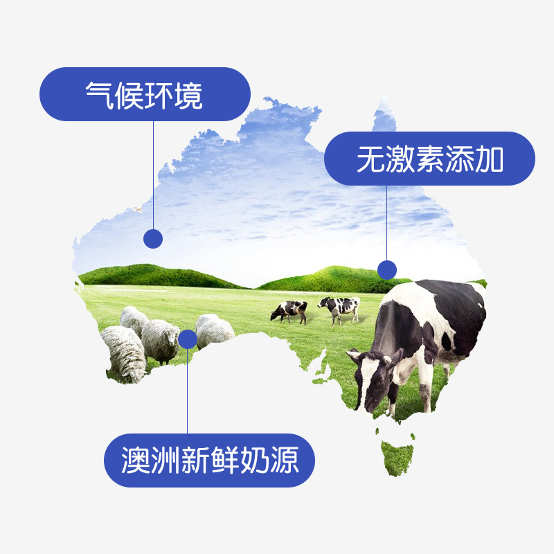 Australia Maxigenes meikezhuo whole fat milk powder high calcium middle-aged and elderly students pregnant women adult blue fat milk powder