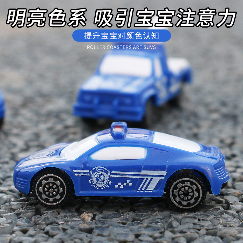 Children's scooter police car model cake baking decoration car toy boy wholesale factory direct supply