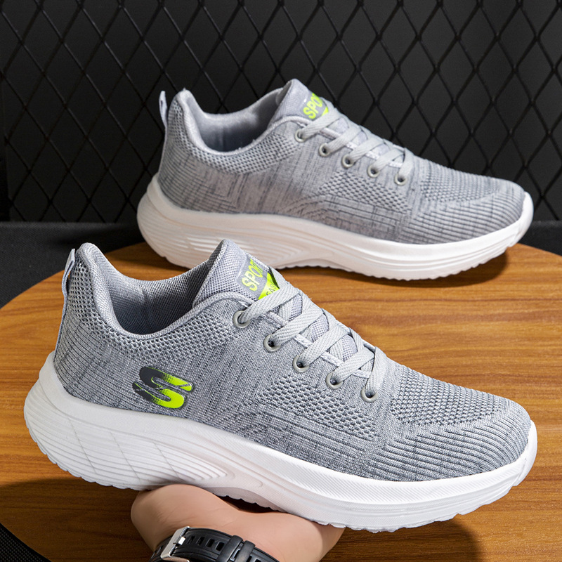 Foreign Trade Men's Shoes, Casual Sports Shoes, Same Style Mesh Breathable Student Running Shoes for Men and Women, Versatile Casual Shoes Wholesale