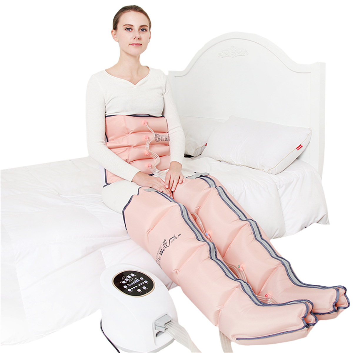 Cross-Border Air Wave Massager Leg Massager Pneumatic Pressure Large and Small Leg Air Bag Rubbing and Pressing Legs Pneumatic Massage