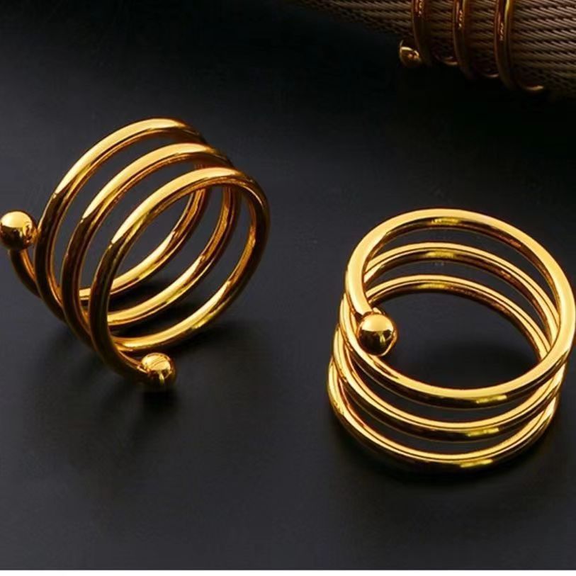 Сияющее кольцо для салфеток в форме рогатки для столовой утвари