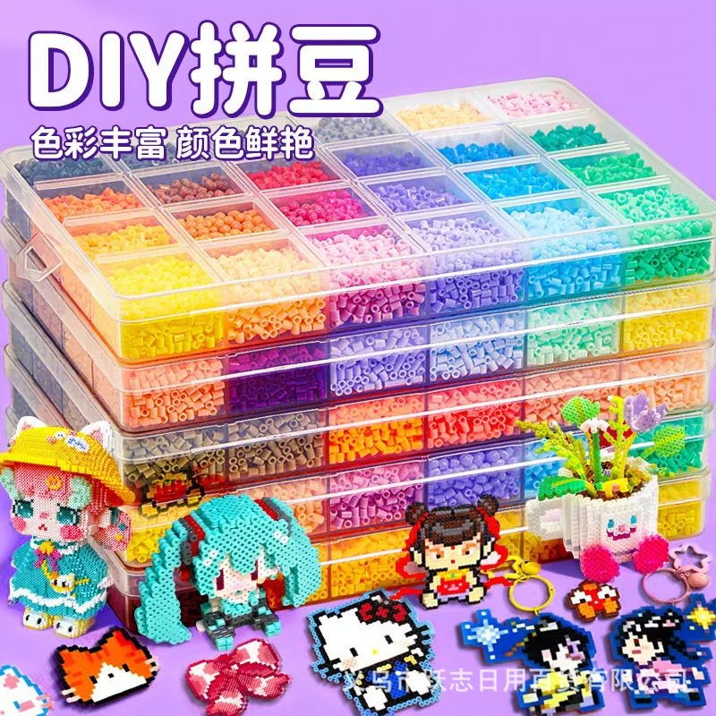 Bean Art Tool Kit with Auxiliary Materials, Bean Art Pen, Bean Tray, Bean Shovel, 2.6mm Large Square Tray, Round Tray, Vertical Bean Tray