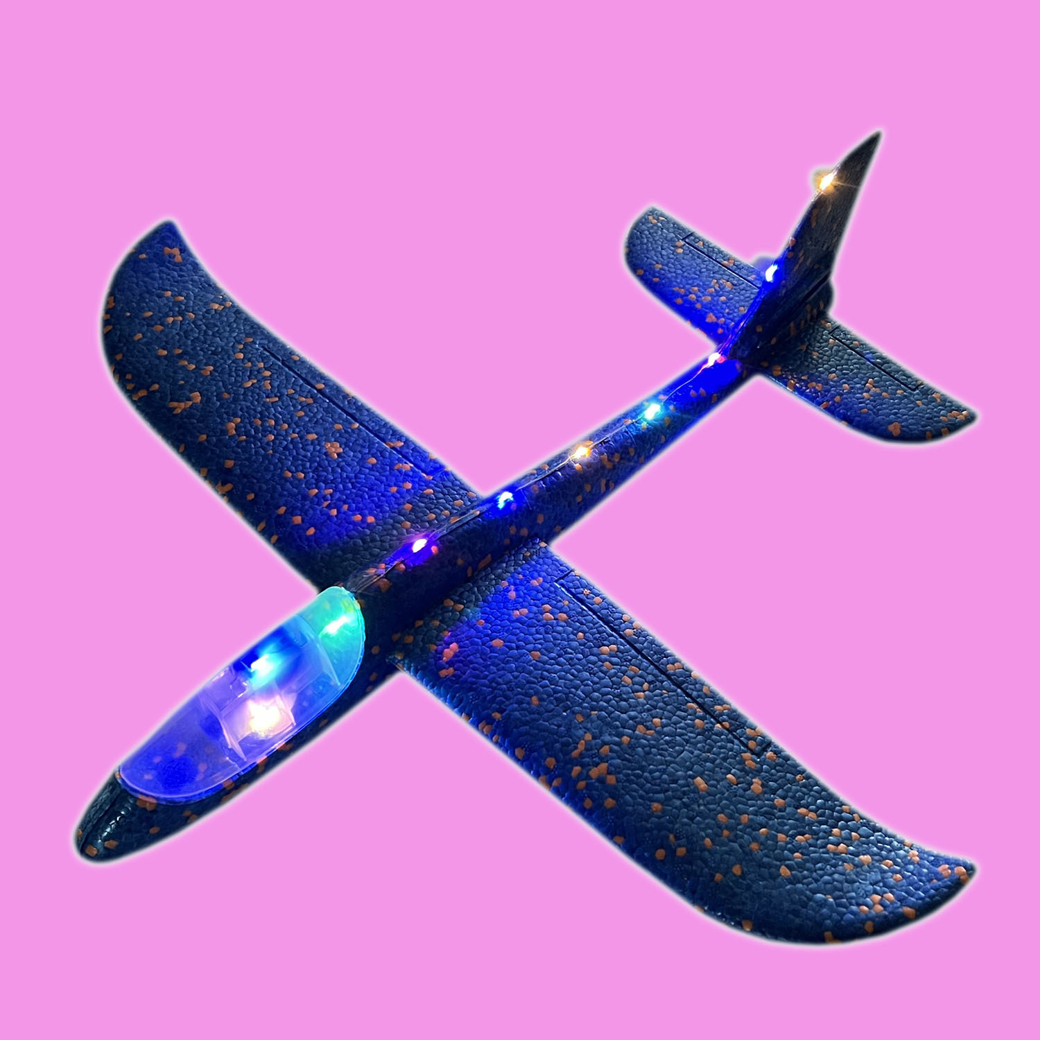 Foam airplane gun luminous toy catapult aircraft gun outdoor personal Children's Holiday diy model small model