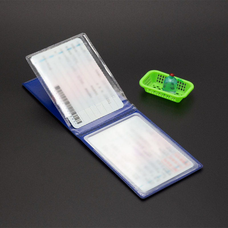 DMV two-card ultra-thin driver's license leather case driving license case ID set cheap driving license case 2 yuan store