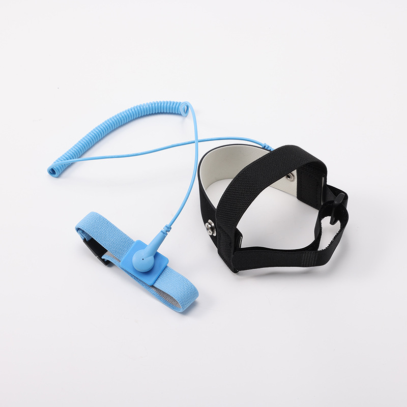 Anti-static ankle ring belt with 2.5 m Pu curve non-tightening buckle with hook and loop anti-static product internal resistance