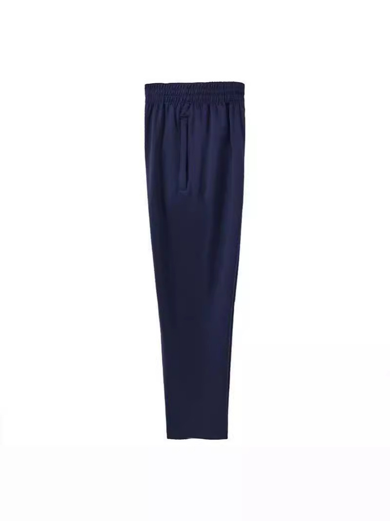 [Thin Collection] Sports Pants for Boys and Girls Pure Color Two-Bar Three-Bar Girls Navy Blue Primary School Uniform Pants