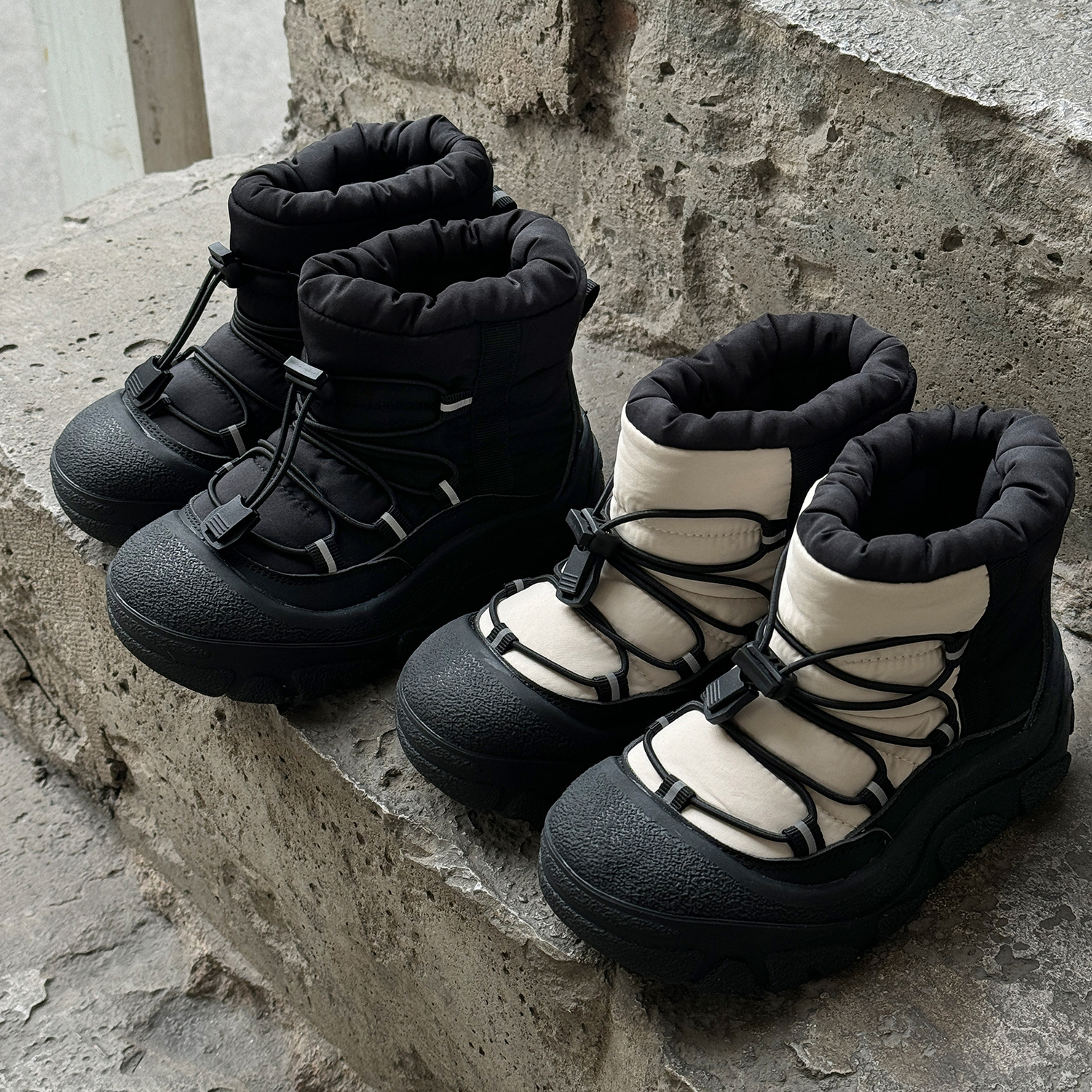 Children's Winter Thickened Waterproof Snow Boots 2024 New Boys' Warm Cotton Boots Girls' Outdoor Anti-Slip Snow Shoes