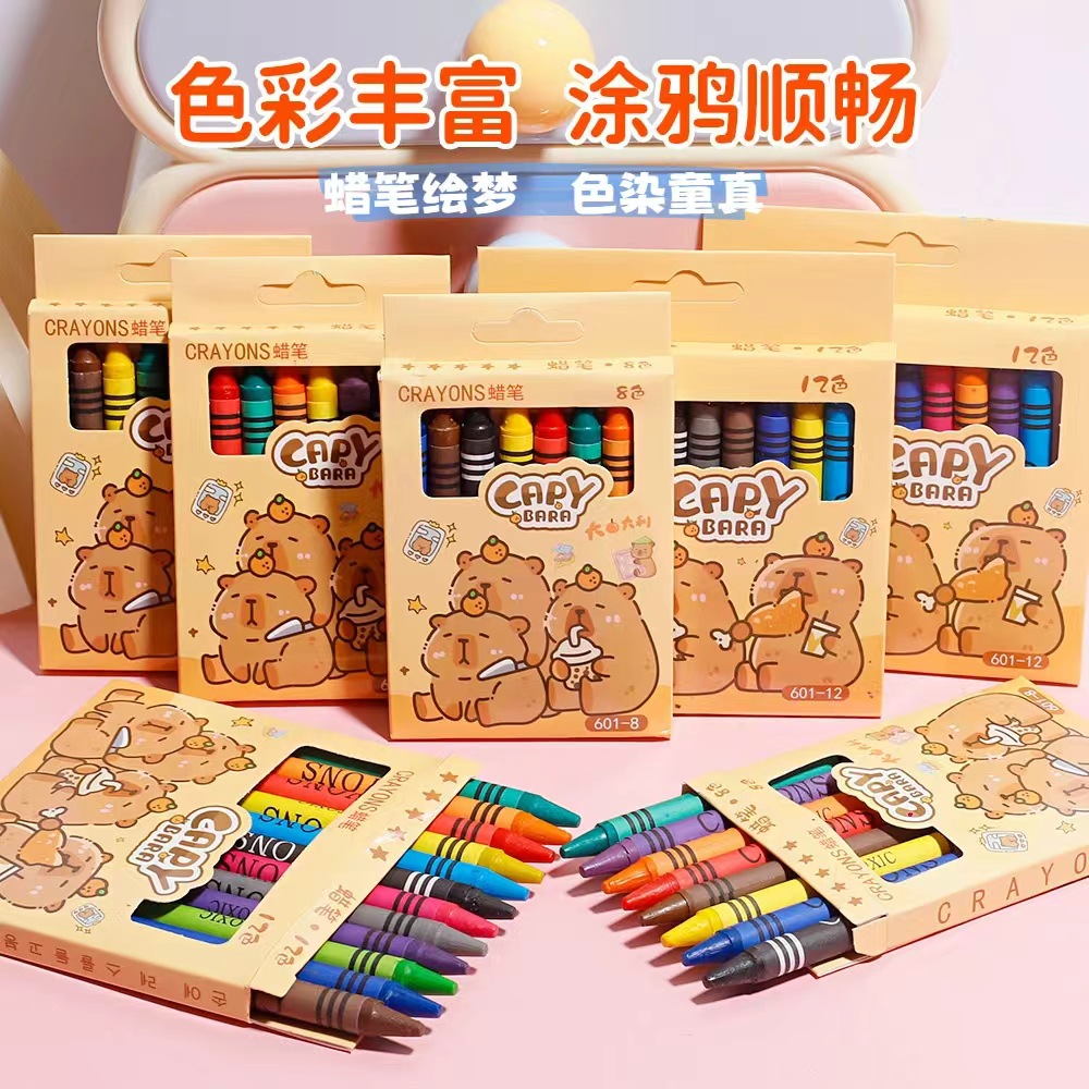 Краски для рисования Kapibala, набор 8/12 цветов, безопасные, нетоксичные и легкие в использовании, детская граффити-ручка