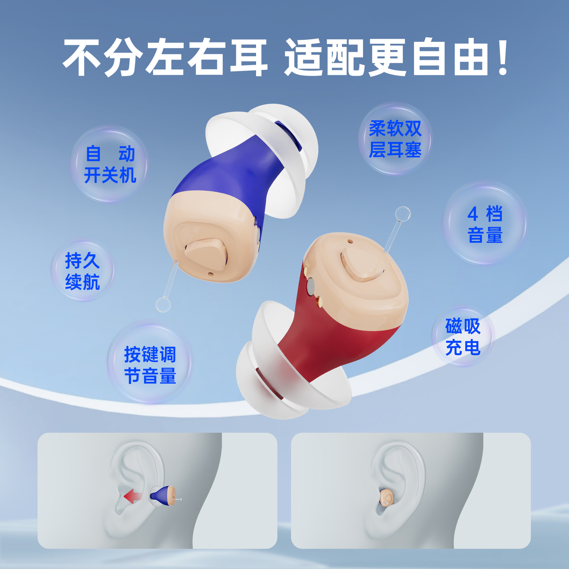 Cross-Border Hearing Aids for the Elderly, Sound Amplifiers, Rechargeable Sound Collectors, Hearing Aids, Best-Selling Models Wholesale