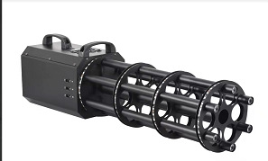 Цифровая пушка Гатлинга с шестью выстрелами синего света