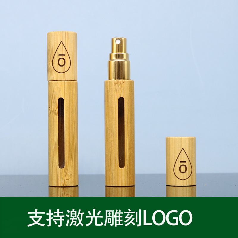 Оптовая продажа бутылки-спрея из бамбука 5 мл/10 мл для духов и эфирных масел