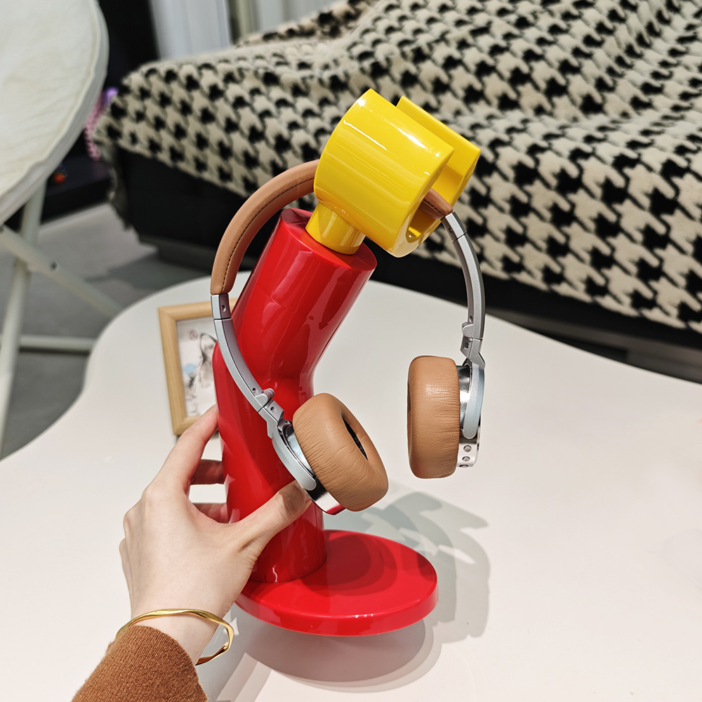 Internet-Famous Creative Lego-Style Headphone Stand, Computer Hanger Accessory, Home Desktop Decoration, Practical and Useful Item