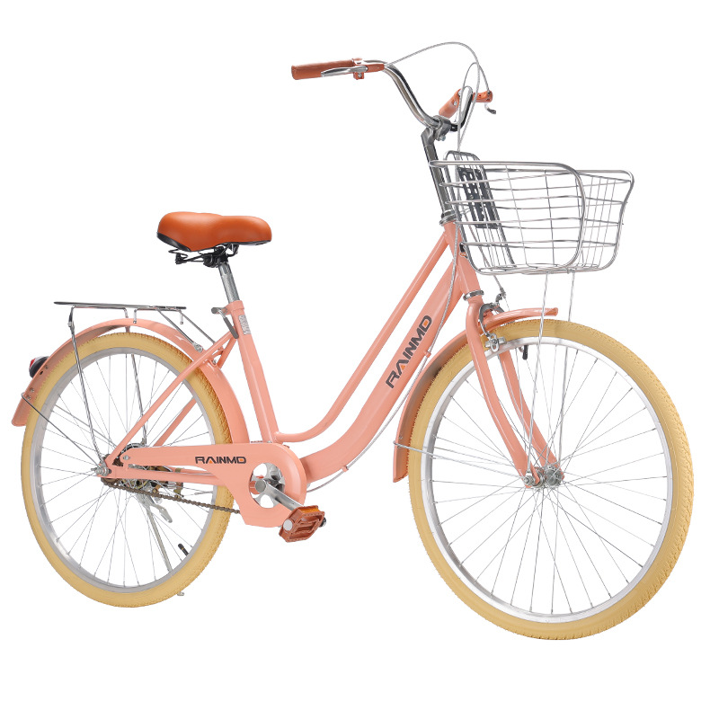 Rain dream butterfly adult bicycle lady 24 inch commuter light bicycle to work 26 inch solid tire college students