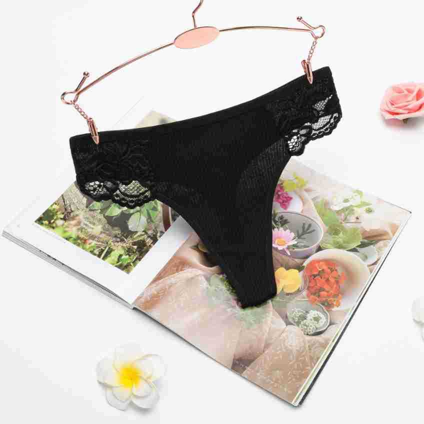 New T-shaped underwear girls' lace belly contracting thread thong women's low waist breathable cotton T-Pants Factory wholesale