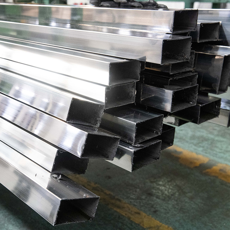 Stainless steel square tube decorative tube 201/304/316L manufacturers spot supply brushed rectangular tube