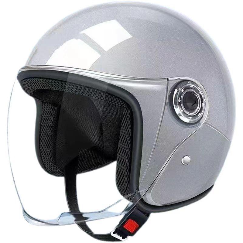 National Standard 3C Certified Electric Vehicle Helmet for Men and Women in Winter, Universal Cold-Proof and Warm Battery Electric Vehicle Half Helmet Helmet Cap