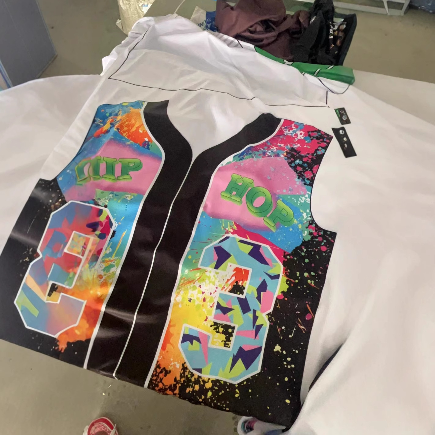 3D Digital Printing Baseball Suit Processing Customized Summer New Short-sleeved Jacket Cross-border Foreign Trade Wholesale Customization