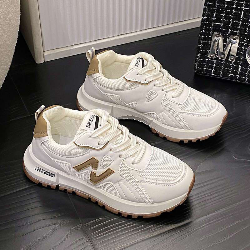 Sports Shoes for Women 2025 Spring & Fall New Style Super Popular Versatile Non-Slip Casual Women's Shoes Soft Sole Lightweight Running White Shoes