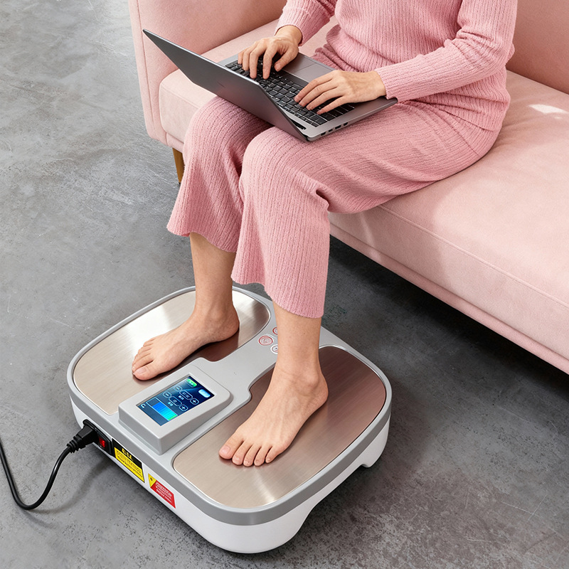 Terahertz Foot Therapy Instrument to Dredge Qi and Blood Meridians, Massage Strong Magnetic Physiotherapy Instrument, Warm and Dehumidifying Health Energy Instrument