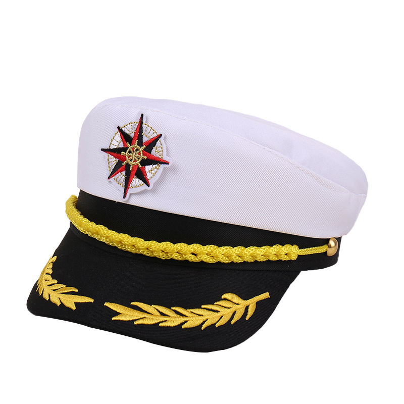 All saints carnival cos professional hat headband navy captain sailor hat children stage party police hat