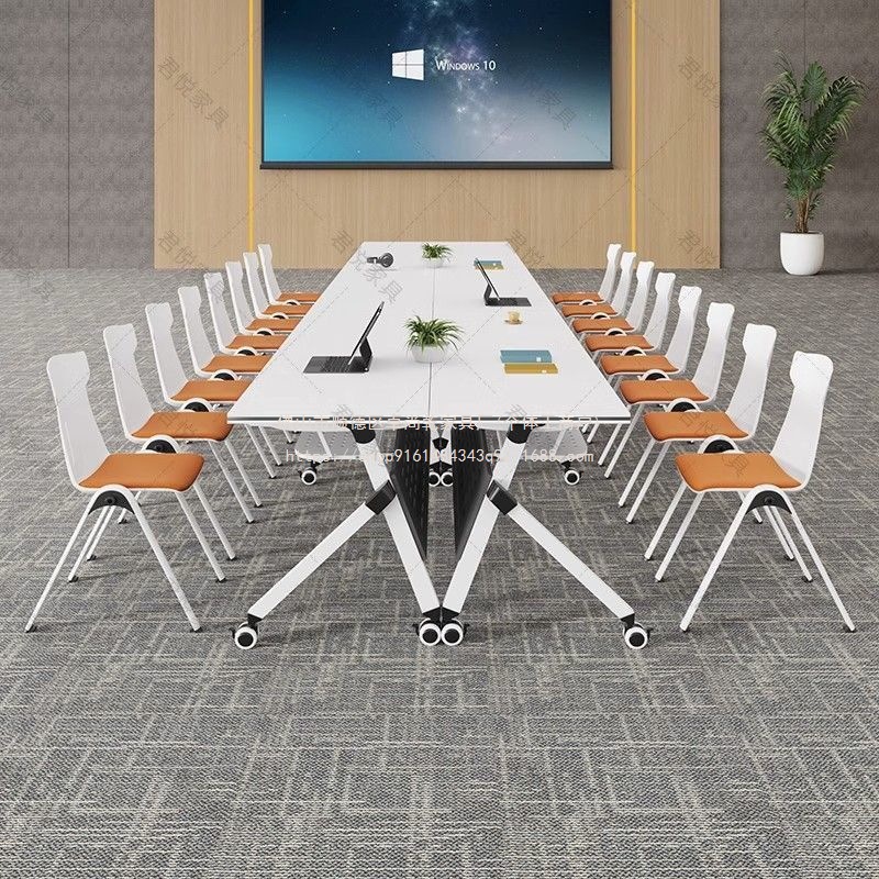 Многофункциональный складной стол для обучения Zhuoshangqian, конференц-стол и стулья, длинный стол для студентов