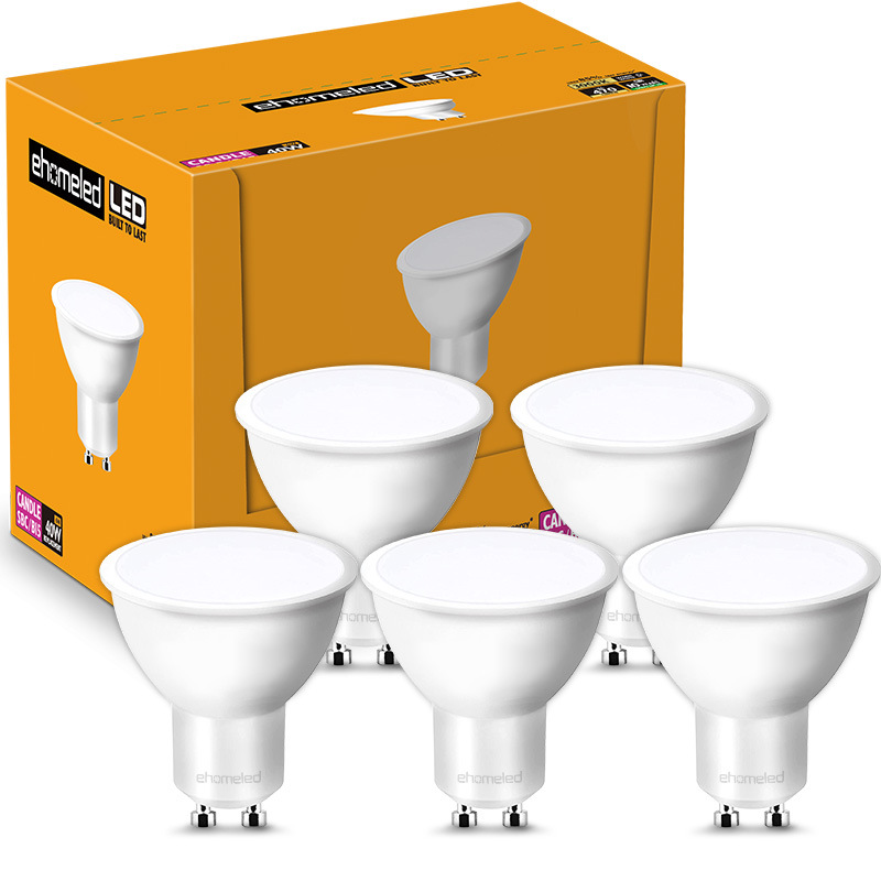 Cross-Border Supply of Led Spotlight Gu10 Lamp Cup Lens Wide-Angle Narrow-Angle Energy-Saving Pin Rail Ceiling Light Downlight