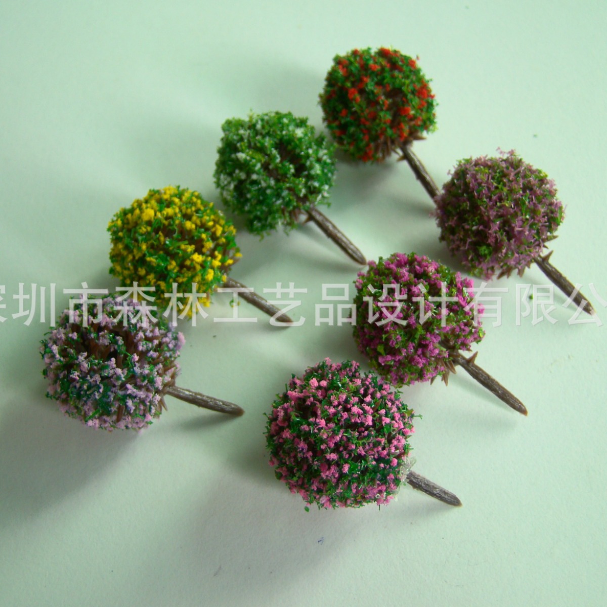 Sand Table Building Model Tree Micro Landscape Ecological Bottled Jewelry Mini Flower Ball Color Flower Ball Mixed Color