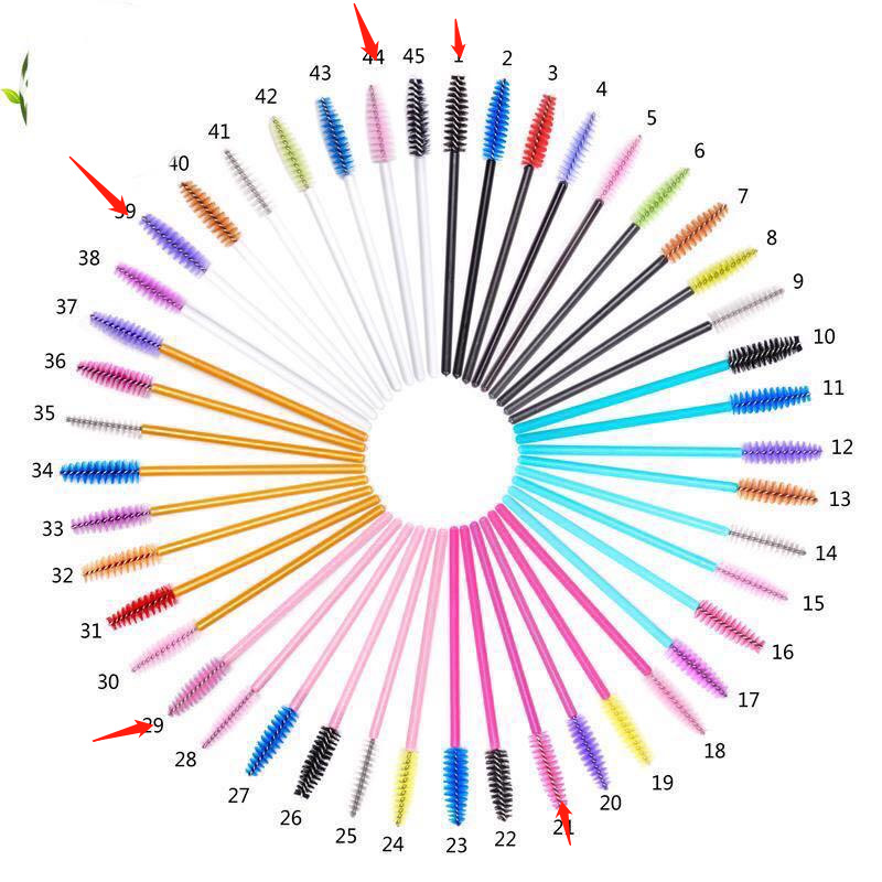 Disposable Eyelash Brush for Grafting Eyelashes, Portable Eyelash Curling Comb Brush, Full Cosmetic Brush for Eyelashes, Trendy Style