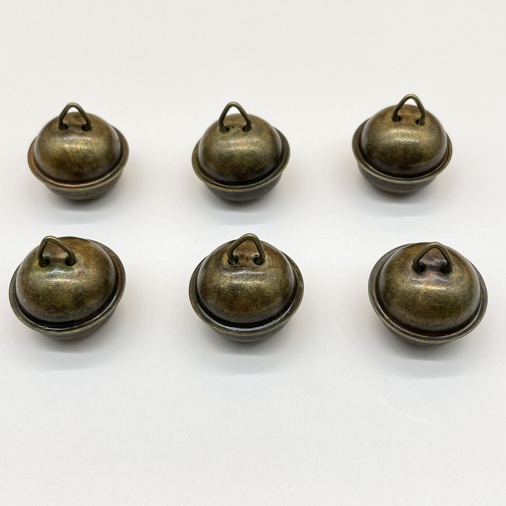 22mm Electroplated Bronze Christmas Bell One-Word Bell Iron Pet Bell Collar Accessories DIY Jewelry